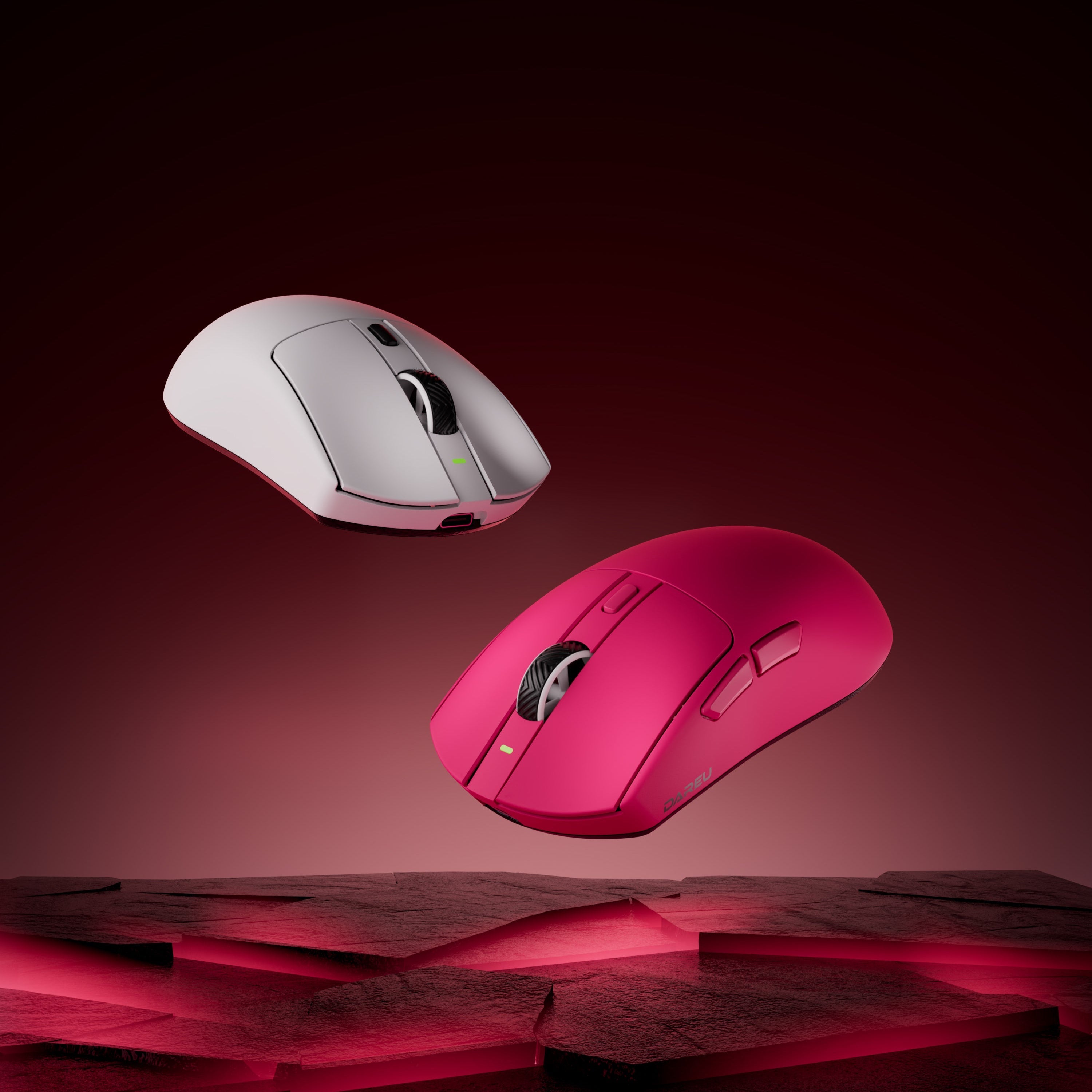 DAREU AE6 Pro | Tri-Mode Keel Structure Dual 8k Gaming Mouse with Charging Dock - Dareu