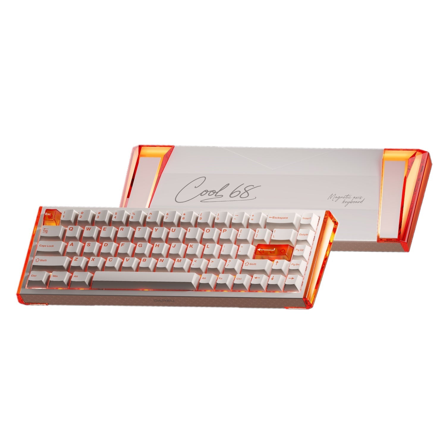DAREU COOL68 | Magnetische Gaming-Tastatur, Hot-Swap-fähig, 0,01 mmRT-Genauigkeit