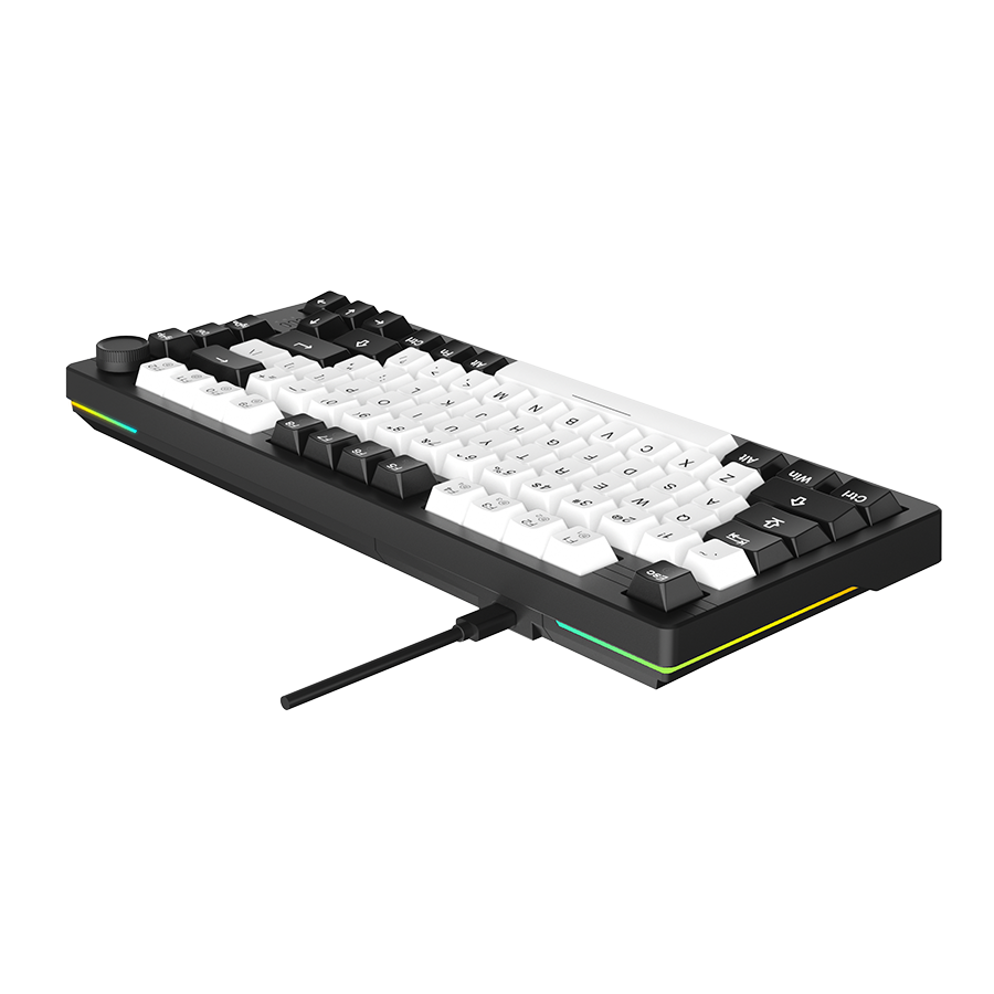 DAREU EK75 | Compact 75-Key Rainbow Wired Gasket Gaming Keyboard - Dareu
