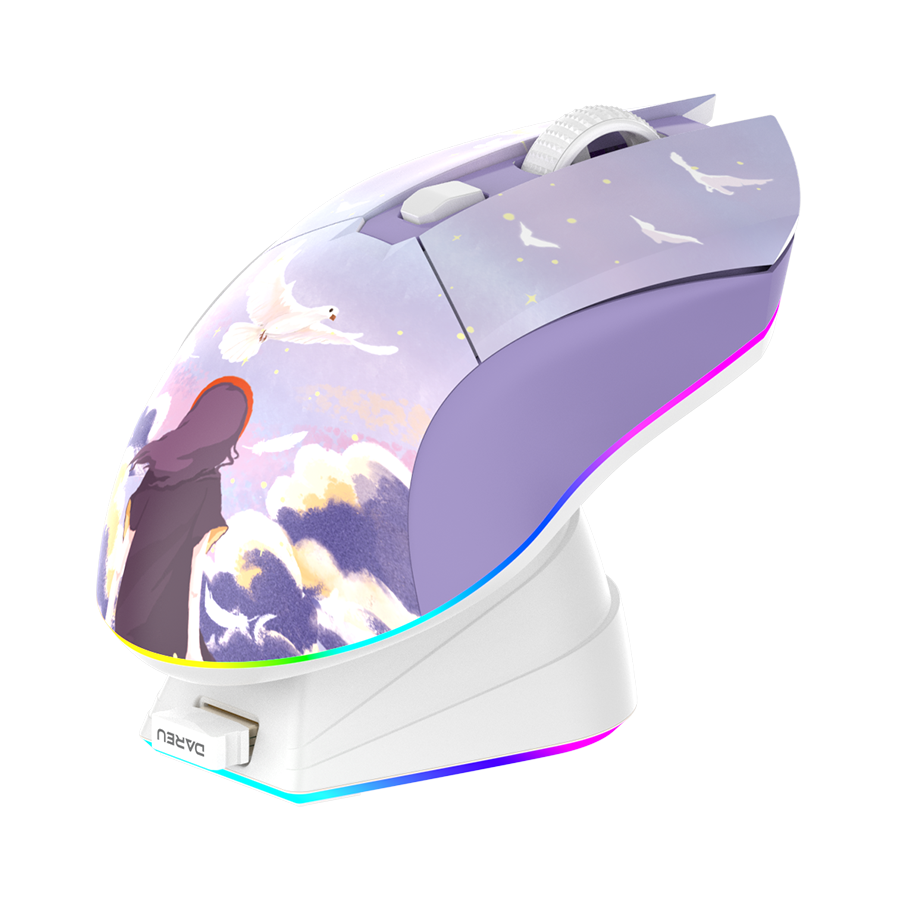 DAREU EM901X | Wireless Gaming Mouse with Charging Dock - Dareu