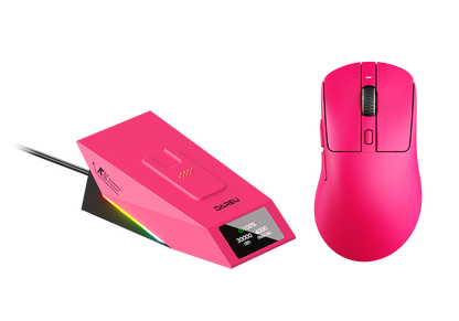 DAREU AE7 Pro | Tri-Mode Keel Structure Dual 8k Gaming Mouse with Charging Dock - Dareu