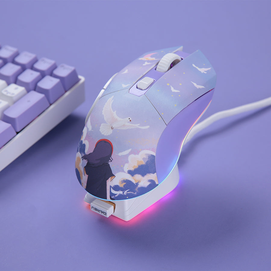 DAREU EM901X | Wireless Gaming Mouse with Charging Dock - Dareu