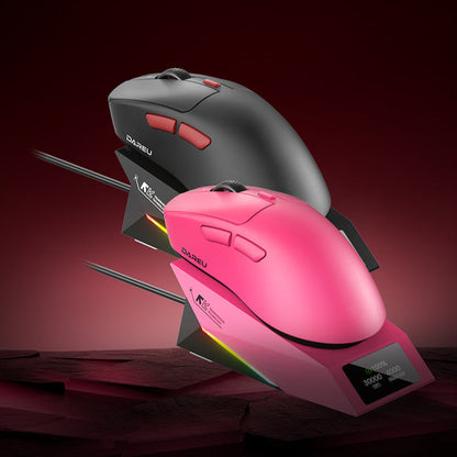 DAREU AE6 Pro | Tri-Mode Keel Structure Dual 8k Gaming Mouse with Charging Dock - Dareu