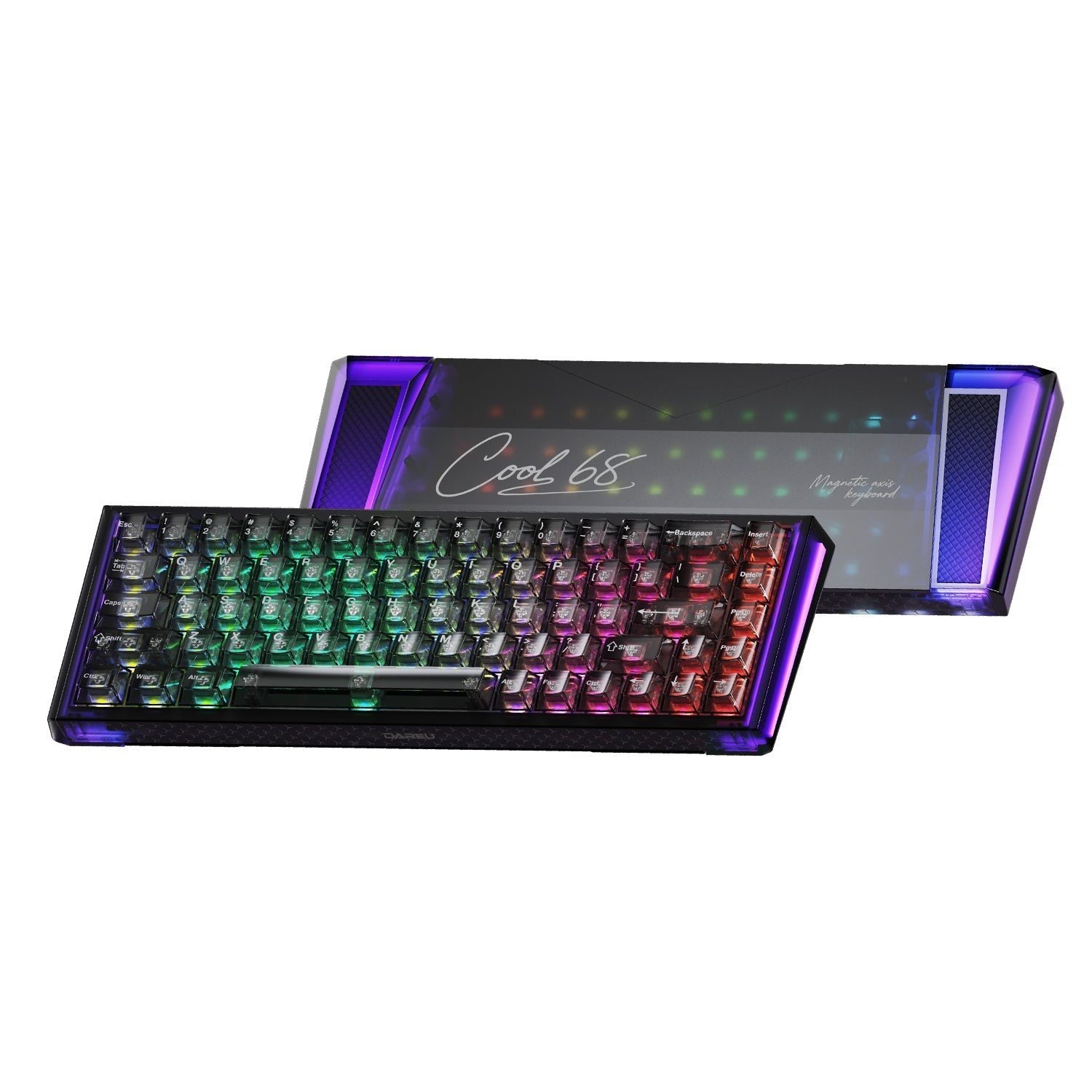 DAREU COOL68 | Magnetische Gaming-Tastatur, Hot-Swap-fähig, 0,01 mmRT-Genauigkeit